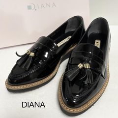 DIANA ダイアナ タッセルローファー厚底エナメル 定価14,000円