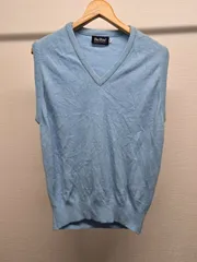 ParFour ニットベスト M 水色 ヴィンテージ メンズ レディース 古着