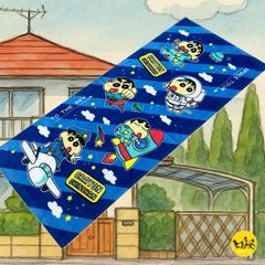 クレヨンしんちゃん プリントフェイスタオル 【スペースパジャマ】 4030893