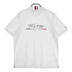 サイズ：LL TOMMY HILFIGER GOLF トミー ヒルフィガーゴルフ  ハイネック 半袖Tシャツ ロゴ  ホワイト系 [240101453323] ゴルフウェア メンズ ストスト