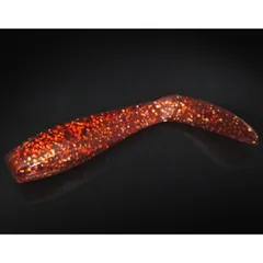 [オンスタックルデザイン] ワインドシャッド WSH-14 レッド×ゴールドラメ 75mm