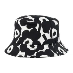 新品 マリメッコ Marimekko 帽子 ミニ ウニッコ バケットハット ブラック ホワイト
