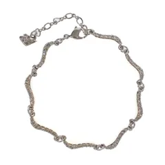 SWAROVSKI スワロフスキー スクリューチェーン ブレスレット  シルバー