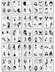 Tochno タトゥーシール100枚セット 刺青シール【D】Koreanイラスト