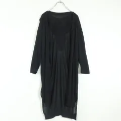 INGEBORG - インゲボルグ★ロングカーディガン ニット はおりもの 黒系 お花の刺繍付き♪z13930 INGEBORG - インゲボルグ☆ロングカーディガン ニット はおり