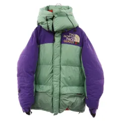 GUCCI (グッチ) 21AW ×THE NORTH FACE ザノースフェイス カラー切替オーバーサイズダウンジャケットコート パープル/グリーン 663895 XAADJのサムネイル