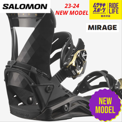 【ムラスポ公式】SALOMON　サロモン　MIRAGE（ブラック）　バインディング　23-24　NEW　スノーボード　30％OFF