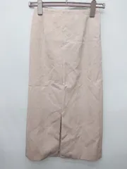 ◇ ⊇ BALLSEY ボールジィ TOMORROWLAND フロントスリット 膝下丈 タイト スカート サイズ32 ベージュ レディース P  【1410230024872】