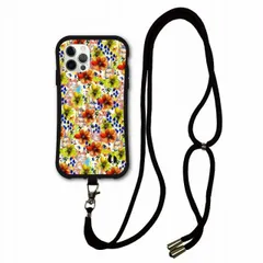 [iPhone11 Pro Max] スマホショルダー付 スカラー iPhoneSE 第3世代 ケース 耐衝撃 i-coronケース iPhone16 15 14 13 12 11 スマホケース アイフォン 全機種対応 スマホカバー scolar 鮮やかな花と