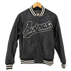 AVIREX USA レザー アヴィレックス 襟付き ジャケットスタジャン美品