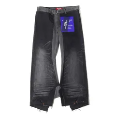 【新品】JUNYA WATANABE MAN COMME des GARCONS ジュンヤワタナベ マン コムデギャルソン パンツ ブラックインディゴ サイズ:M | 25SS Levis 解体 再構築 反転 フレア デニム パンツ