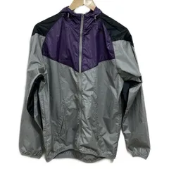 NIKE(ナイキ) ブルゾン サイズM メンズ - グレー×パープル×黒 長袖/収納袋付き/オールシーズン
