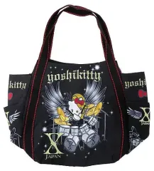 YOSHIKI　セレブリティーグッズ 第４弾 Tシャツかばんyoshikitty YOSHIKI×ハローキティ「yoshikitty」、10周年記念デザインのT