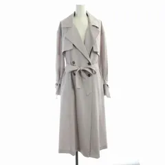 プロポーション ボディドレッシング PROPORTION BODY DRESSING トレンチコート ベーシックテロンチ ロング ベルト付き M 紫 パープル 121-3152101 /ROのサムネイル