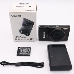 Canon コンパクトデジタルカメラ IXY 650 ブラック 光学12倍ズーム/Wi-Fi対応 IXY650BK-A　#250419_691053000054