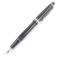 極美品□MONTBLANC モンブラン マイスターシュテュック 145 Pix クラシック ショパン ペン先14K EFニブ 万年筆 ブラック ゴールド ドイツ製 メンズ