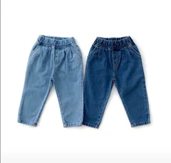 デニム　パンツ　ボトムス　男の子　女の子　ライトブルー　ブルー   韓国子供服　新品未使用　100  110  120