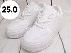 【FASHION】シンプル オールホワイト スニーカー ユニセックス 25㎝ 250506W003