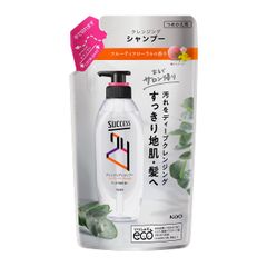 サクセス24 クレンジング シャンプー みずみずしいフルーティフローラルの香り つめかえ用 280ml サロン仕上げ 髪 ・ 地肌 スッキリ 