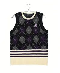 【ランクA！】パーリーゲイツ レディース 0 (S相当) ニットベスト 古着ゴルフウェア