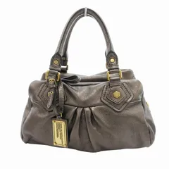 マークバイマークジェイコブス MARC by MARC JACOBS 2WAY ボストンバッグ ショルダー ロゴ パッチ レザー グレー /HO ☆AA★のサムネイル