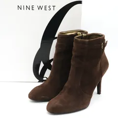 ナインウエスト ショートブーツ スエード ハイヒール シューズ 靴 レディース 7M/24サイズ ブラウン NINE WEST 【中古】のサムネイル