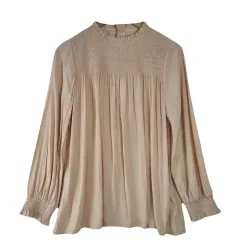 未使用商品 STRAWBERRY ー FIELDS ベージュ ブラウス L ポリエステル