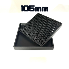 受け皿　1個　黒 【シンプル】【105mm】/ 3Dプリンター受け皿 正方形