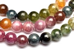 【１点物】カラフル MIXトルマリン　6mm　3連タイプ ブレスレット  _MA892