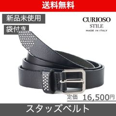 【CURIOSO STILE（クリオーゾ スティーレ）プレンターレスタッズベルト】サイズ95 ブラック*シルバー 新品未使用 CS018STNK95