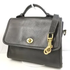 【 OLD COACH 】J A-1 オールドコーチ オールレザー ターンロック ワンハンドル 2way ショルダーベルト付 ハンドバッグ 手持ち トート 婦人鞄