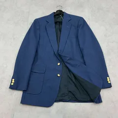 USA製　90s　Imperial by Haggar　テーラードジャケット　ブレザー　古着　ブルー　ネイビー　青　紺色系　40L