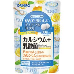 オリヒロ　かんでおいしいチュアブルサプリ　カルシウム　レモンヨーグルト味　サプリメント　健康管理　乳酸菌　【ORH】