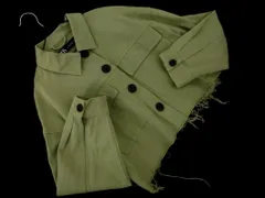 ZARA ザラ クロップド ジャケット sizeS/緑 ■◇ レディースのサムネイル