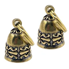 ガーディアンベル バイク お守り 魔除け 厄除け 交通安全 鈴 鐘 真鍮 リング 付き タイプB ダブル