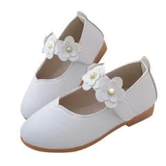 [FARFADET] ドレスシューズ フォーマルシューズ 子供 靴 花 モチーフ キッズ ガールズ 女の子 入園式 卒園式 七五三 (ホワイト,14.5 cm) [ホワイト] [14.5 cm]