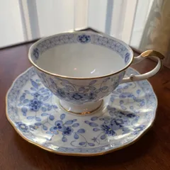 ナルミ(NARUMI)ブルーティーカップ＆ソーサー　　#48のサムネイル