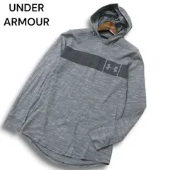 UNDER ARMOUR アンダーアーマー 通年 ロゴ★ メランジ フーディー パーカー プルオーバー Sz.SM メンズ グレートレーニング