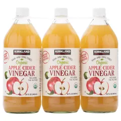 カークランドシグネチャー オーガニック アップルサイダー酢 946ml x 3本のサムネイル
