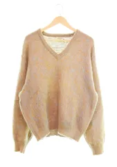 ヴィンテージ Vintage 60s~70s ARROW アロー Vネックモヘアニット 毛足長 ヴィンテージ 60's 70's セーター ベージュ Lサイズ 103MT-2425のサムネイル