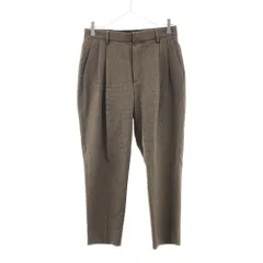 ビューティーアンドユース 千鳥格子柄 テーパードパンツ S ブラウン系 BEAUTY＆YOUTH ツータック ユナイテッドアローズ メンズ