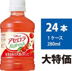 ニチレイ アセロラ アセロラリフレッシュ 280ml 24本 ビタミンC 飲み切り ペットボトル