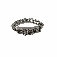 エドハーディー Ed Hardy スカルダガーナイフ ブレスレット メンズ 表記無 のサムネイル