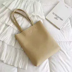 レディース 軽量トートバッグ ショルダーストラップ付き 合成皮革 ブラック 内ポケット シンプル おしゃれ カジュアル ビジネス 多シーン対応 xzds