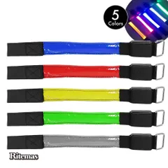 電池式 光るアームバンド LED 反射バンド 光る ナイトラン 反射 反射材 リフレクター メンズ レディース 光るリストバンド ジョギング ウォーキング マラソン