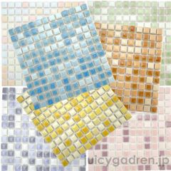 【新品】    タイル DIY、ハンドメイド資材「モザイクタイルシート10mm」 G1WHWH-10MM-BL 