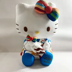 ★ 希少  Ito Yokado SENMONTENGAI×Hello Kitty 特大ハローキティ イトーヨーカドー SDG`s 企画キャンペーン 17色ぬいぐるみ 現状品 2.55kg