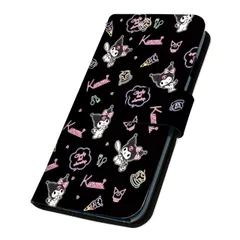 サンリオ 正規品 クロミ OPPO A5 5G CPH2735 ケース 手帳型 スマホケース [デザイン:15.ネオンパターン/マグネットハンドあり] SANRIOのサムネイル