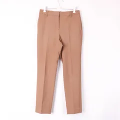 プラステ テーパードパンツ ロングパンツ ストレッチ シンプル 無地 ボトムス レディース XSサイズ ブラウン PLST 【中古】
