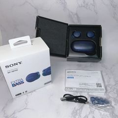 【中古・美品】SONY　 ソニー　WF-XB700　ワイヤレス　イヤホン　ブルー